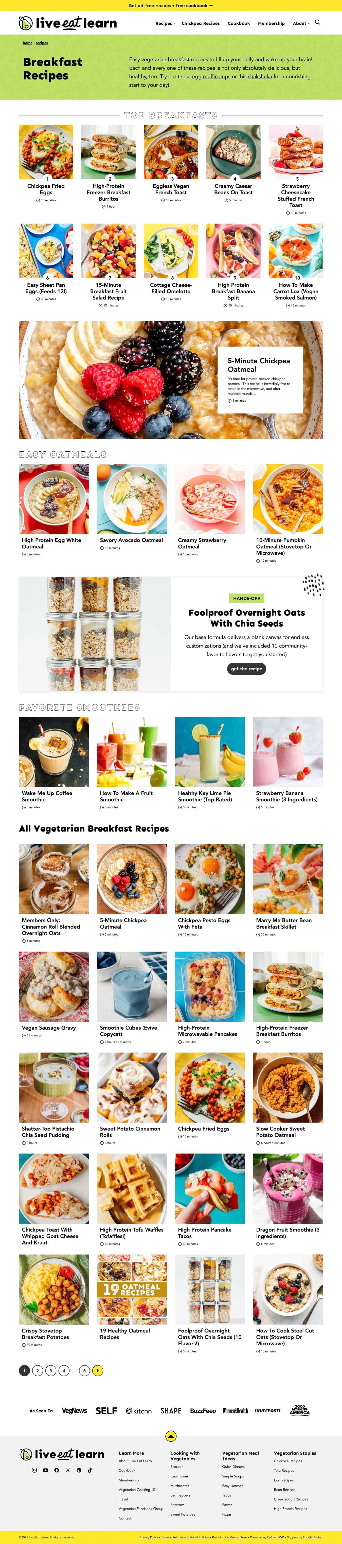 Live Eat Learn Category Page