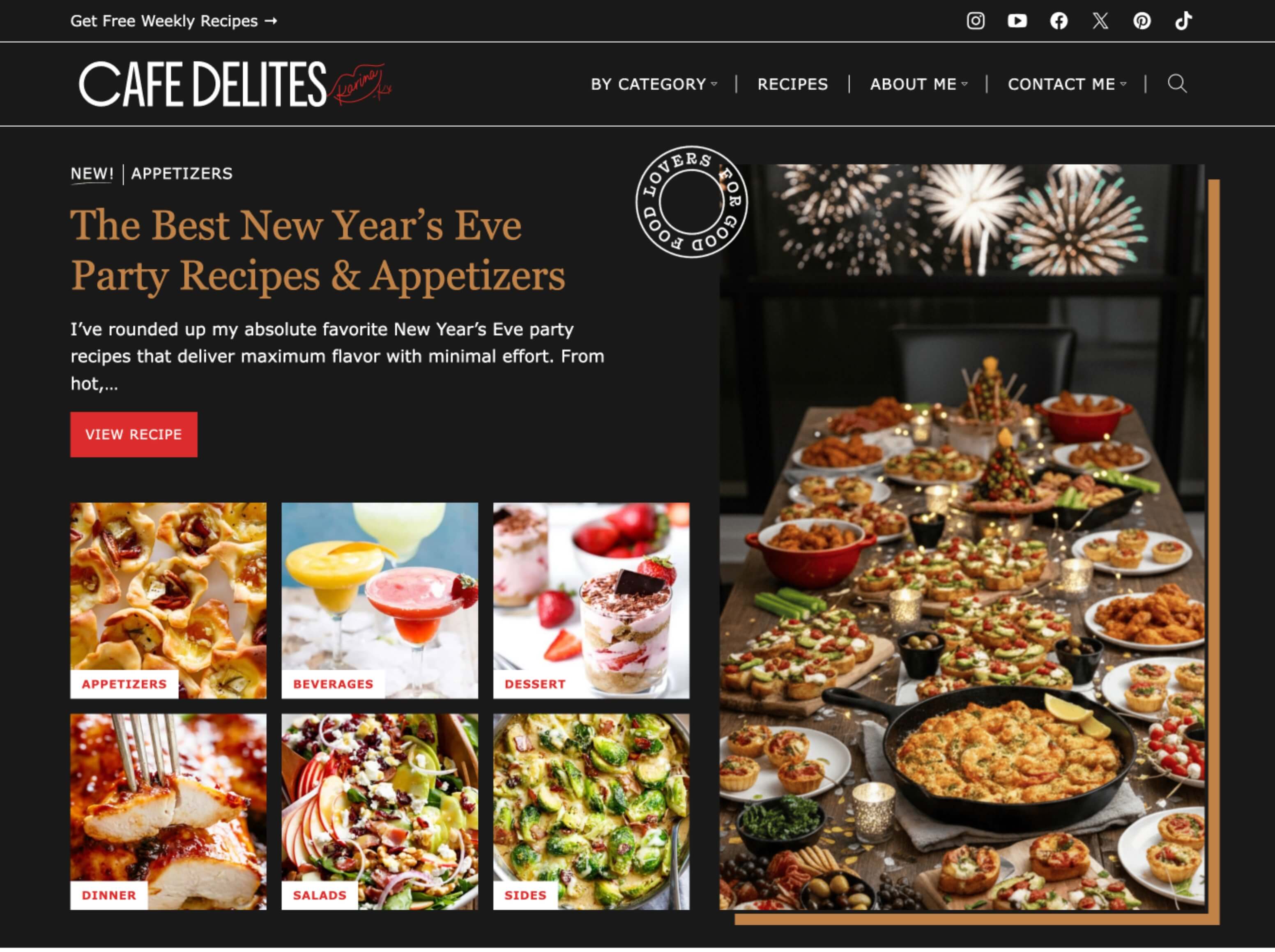 Cafe Delites homepage
