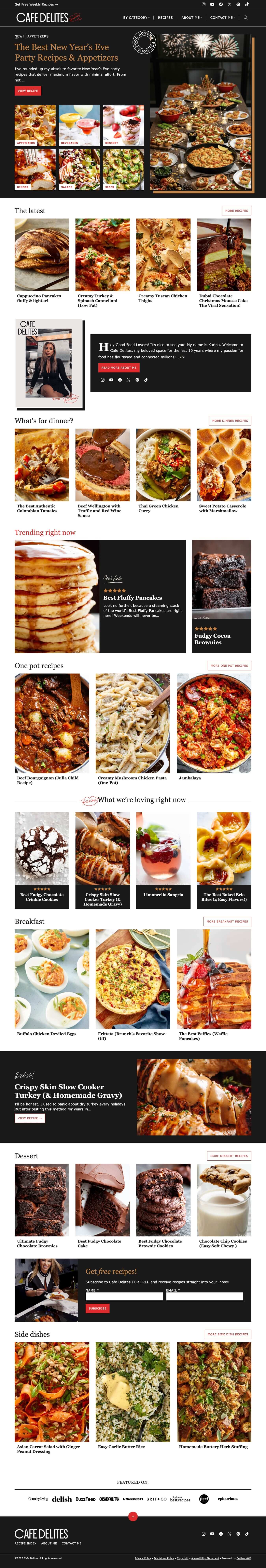 Cafe Delites Home page